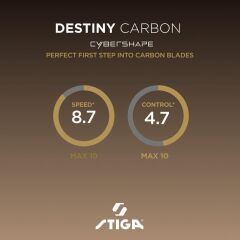 STIGA DESTINY CARBON CYBERSHAPE