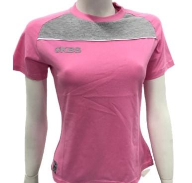 KBS Kadın Bisiklet Yaka Pembe Tişört